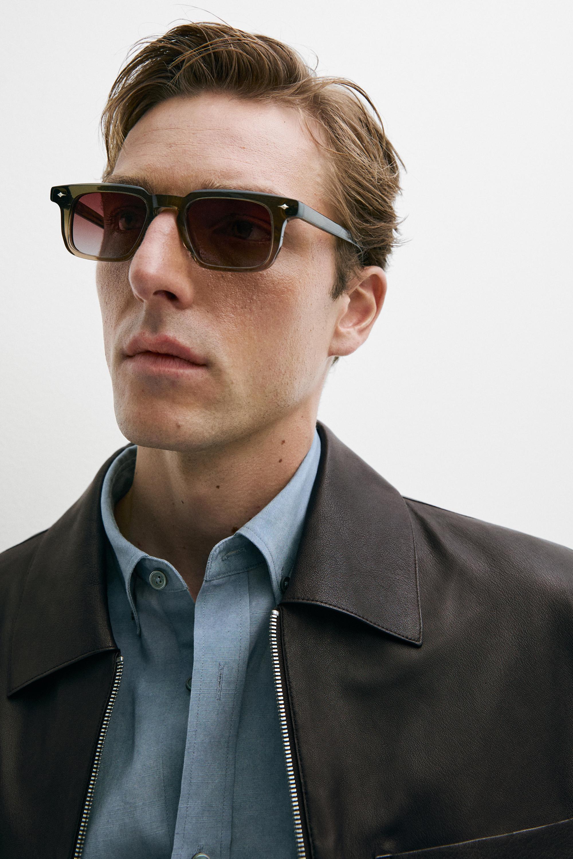 Nappa leather jacket with pocket